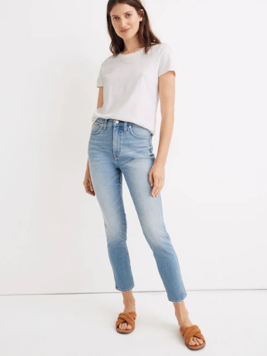 Madewell 10” High-Rise Skinny Crop In Horne Wash Size 28